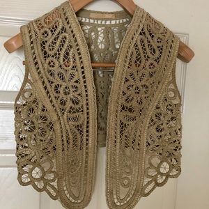 Bally Boho Crocheted Vest Size 2 / XS